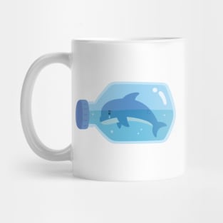 Sad Dolphin Trapped In Plastic Bottle Mug